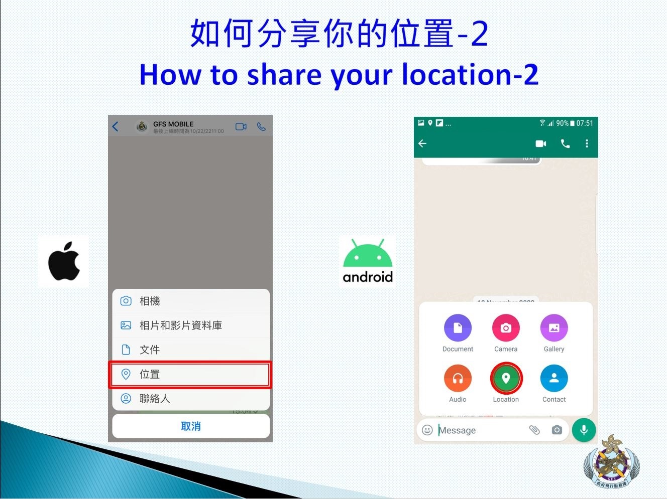 Image of How to share your location by using Whatsapp: Step 2